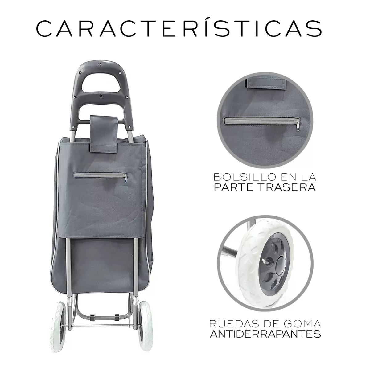 Foto 5 pulgar | Carrito Plegable Multiusos Eo Safe Imports Esi-17741 Gris