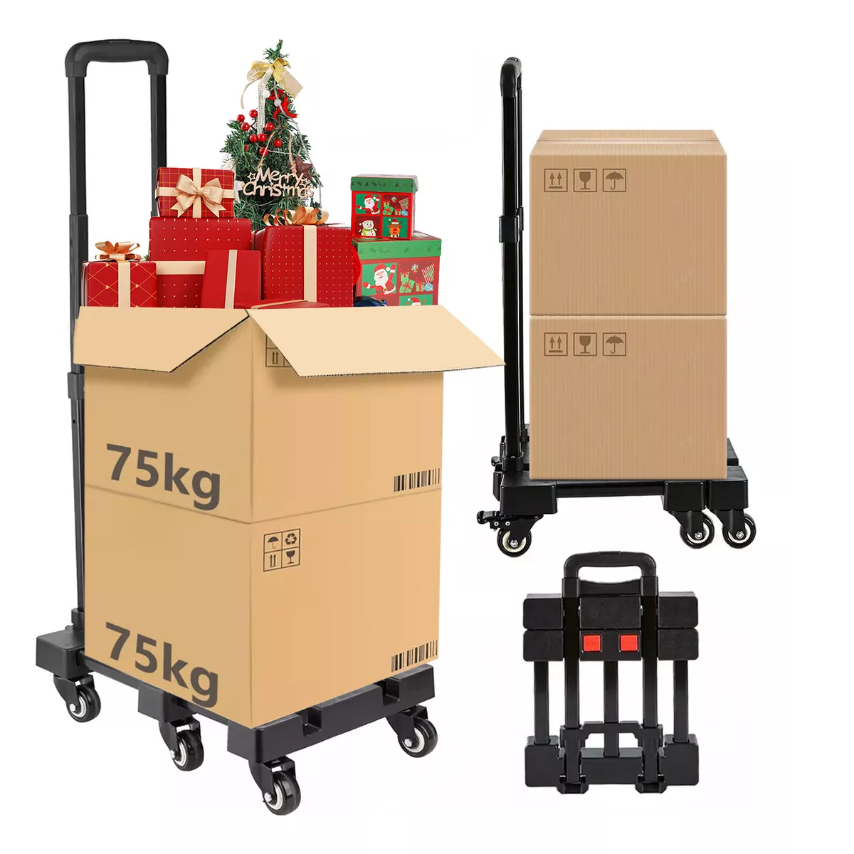 Foto 4 | Diablitos de Carga Plegable Eo Safe Imports Esi-17747 Negro
