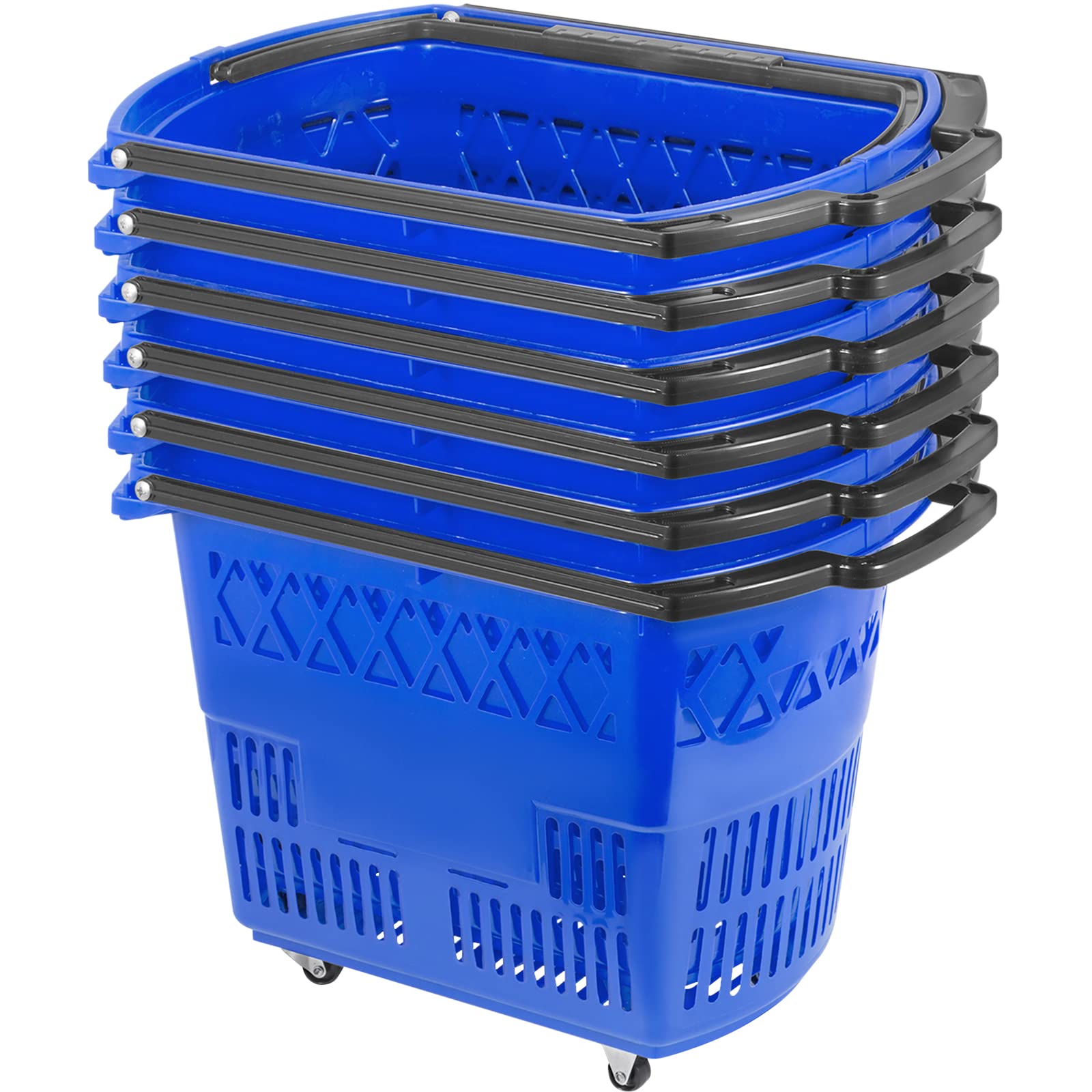 Carritos De Compras Mophorn Blue Con Asas, Capacidad De Carga De 34 Kg - Venta Internacional. $4,199