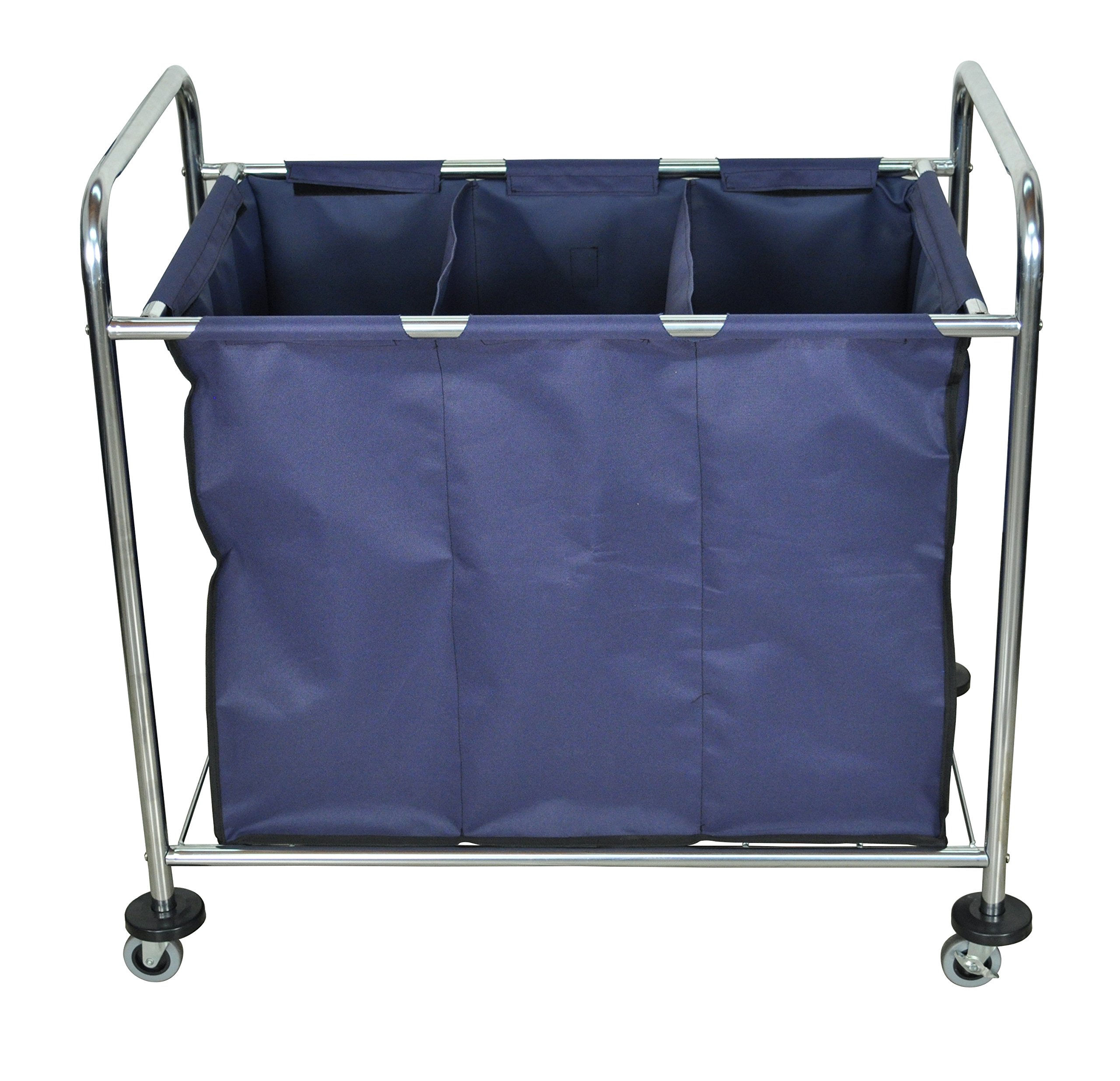 Foto 4 pulgar | Carrito De Lavandería Luxor Hl15 Commercial Heavy-duty, 7 Fanegas, Azul - Venta Internacional.