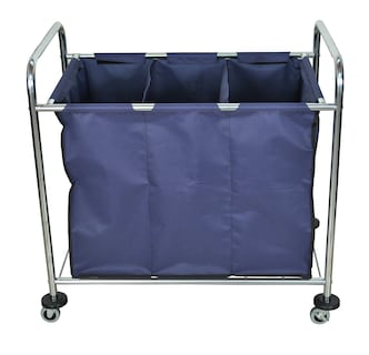 Foto 3 | Carrito De Lavandería Luxor Hl15 Commercial Heavy-duty, 7 Fanegas, Azul - Venta Internacional.