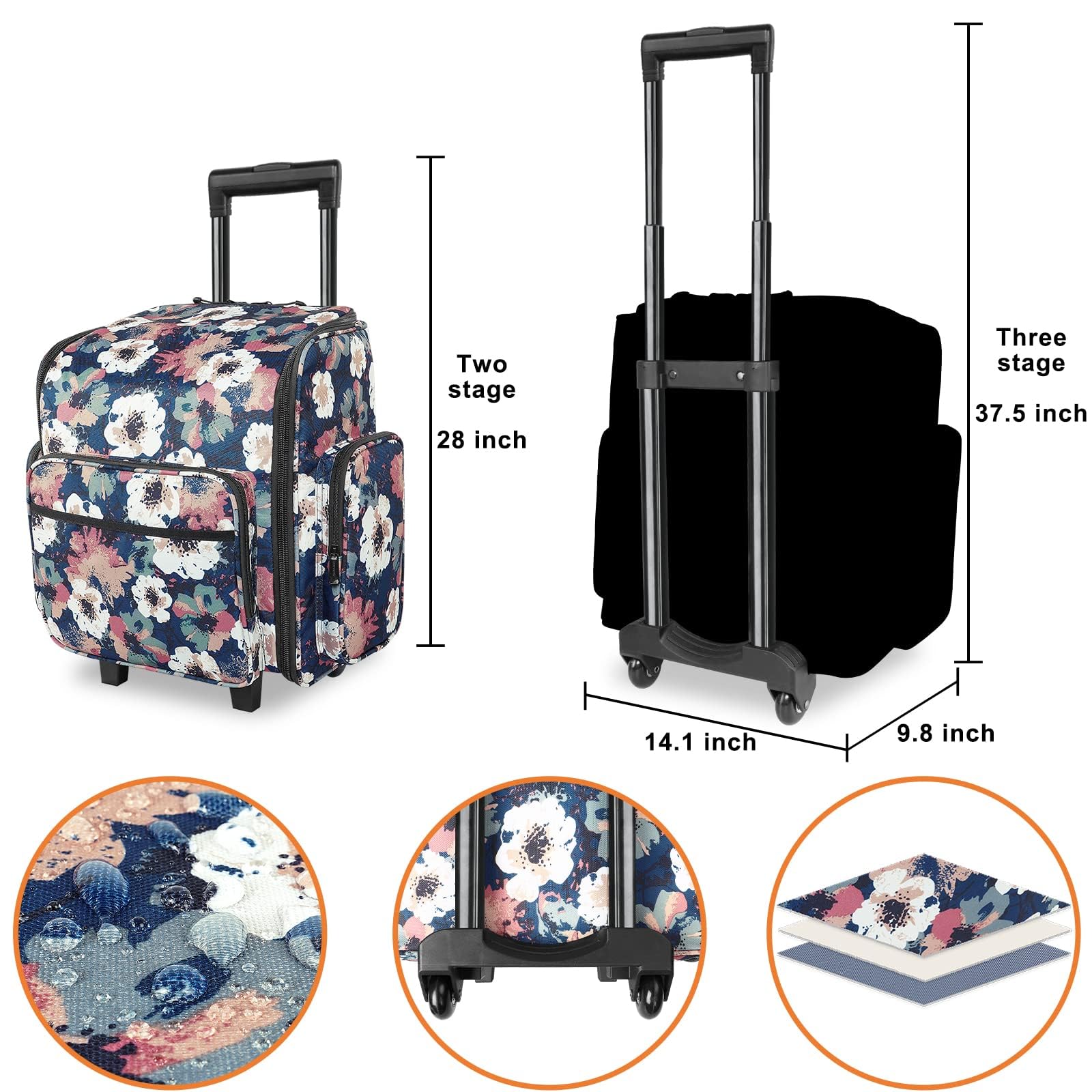 Foto 3 pulgar | Rolling Craft Bag Yorepek  Bolsa Enrollable Grande Para Álbumes De Recortes  40 Litros - Venta Internacional.