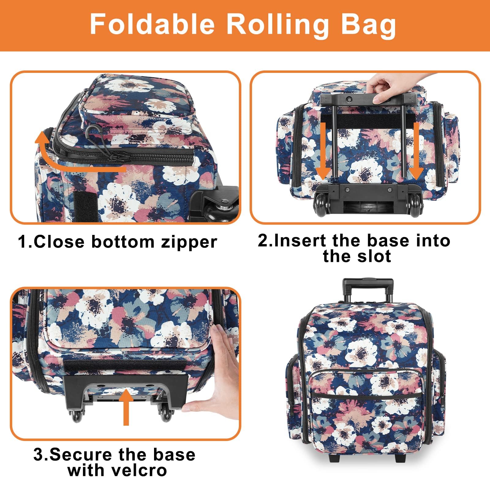 Foto 5 pulgar | Rolling Craft Bag Yorepek  Bolsa Enrollable Grande Para Álbumes De Recortes  40 Litros - Venta Internacional.