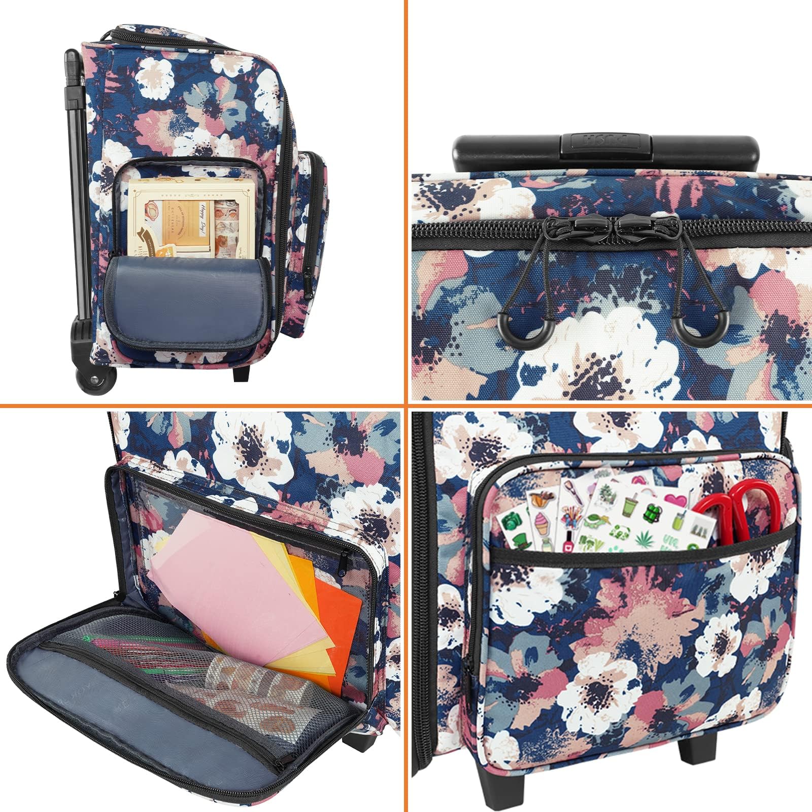Foto 8 pulgar | Rolling Craft Bag Yorepek  Bolsa Enrollable Grande Para Álbumes De Recortes  40 Litros - Venta Internacional.