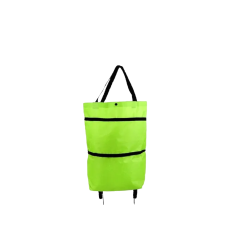 Foto 2 pulgar | Bolso con Ruedas Plegable Oxford para Compras color Verde