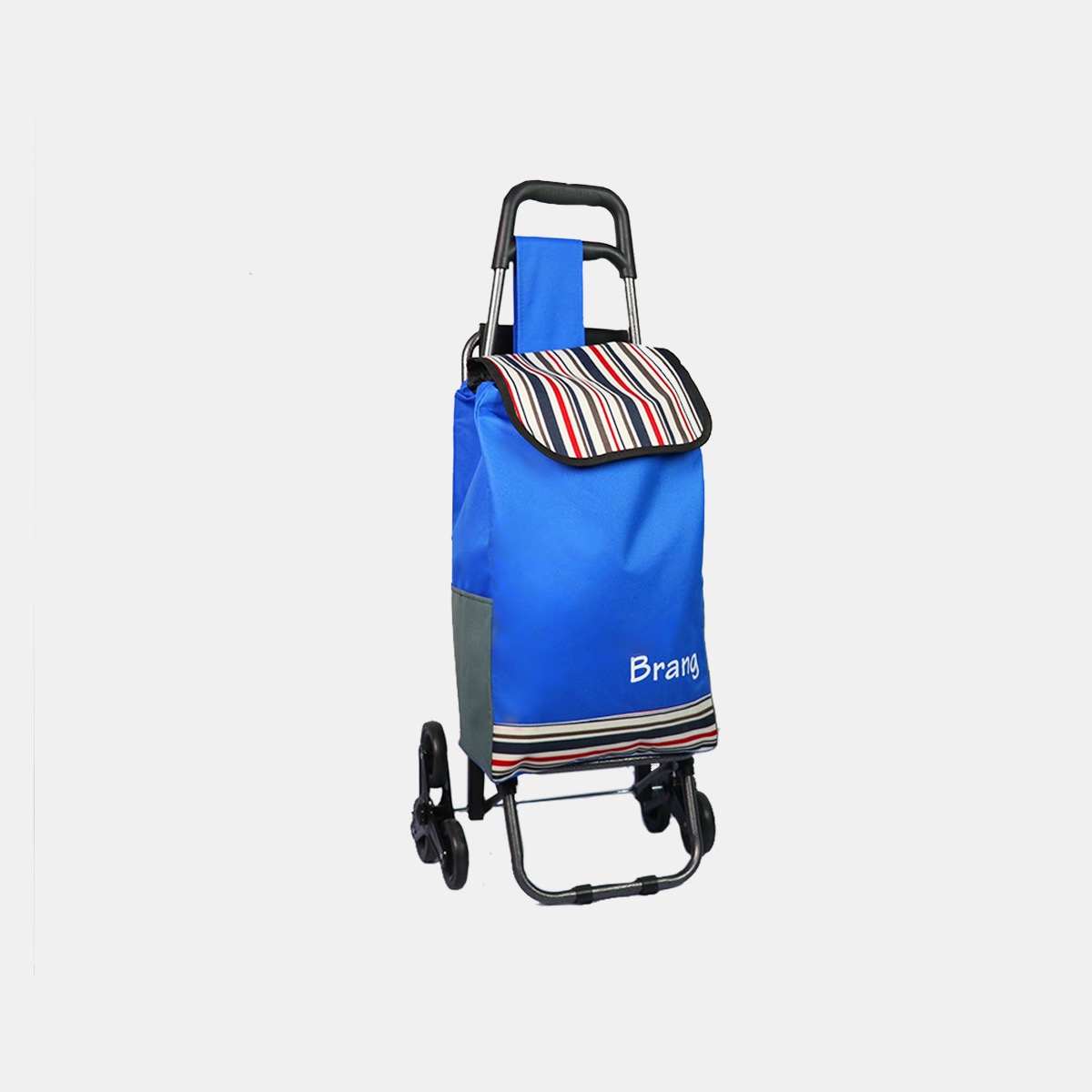 Carrito de Mandado Multiusos con Silla Plegable Azul