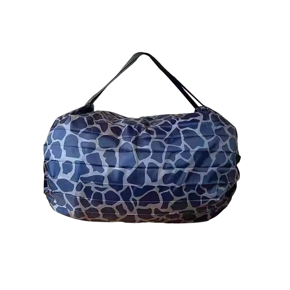 Bolsa de Compras de Supermercado Belug color Azul Portátil Plegable Manchas