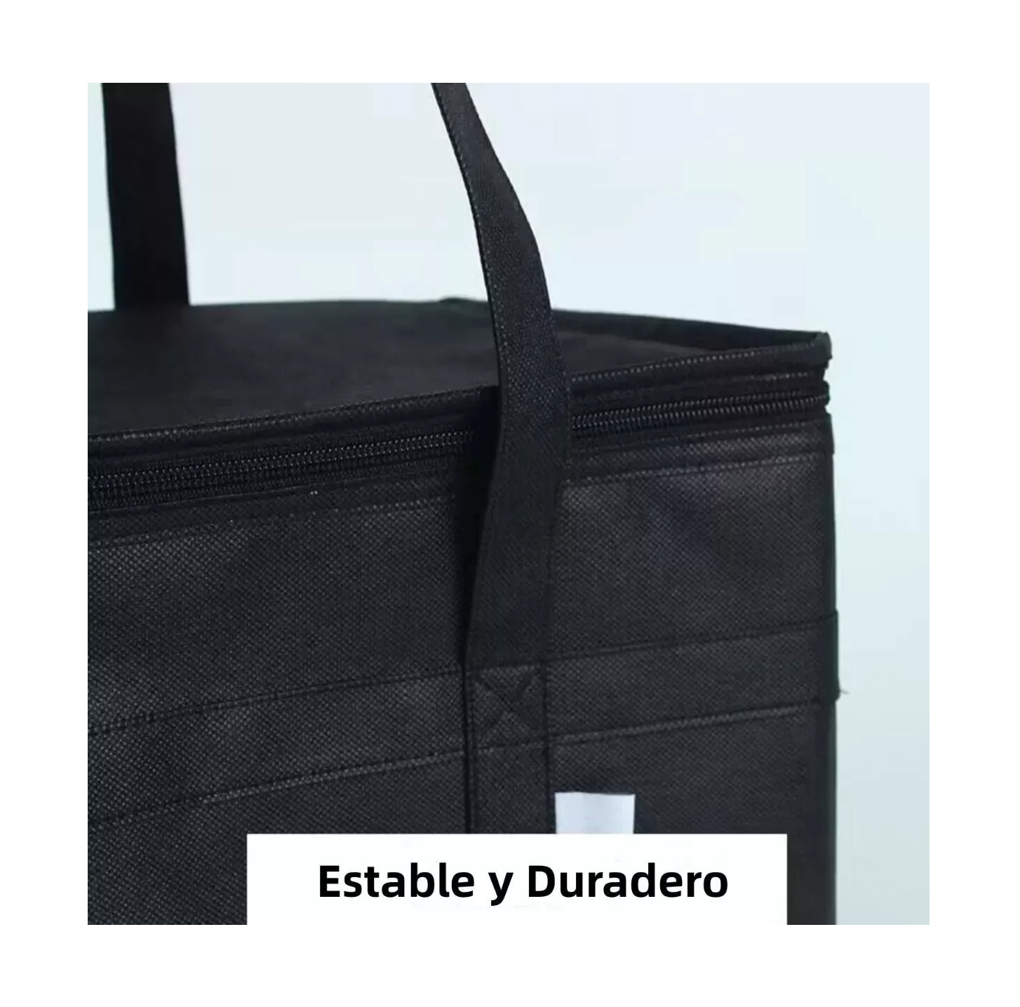 Foto 4 pulgar | Bolsas Aislantes y Reutilizables para Compras Lab.G Negras 2 Piezas