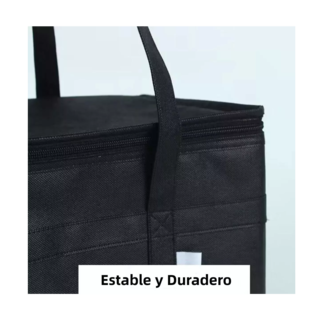 Foto 3 | Bolsas Aislantes y Reutilizables para Compras Lab.G Negras 2 Piezas