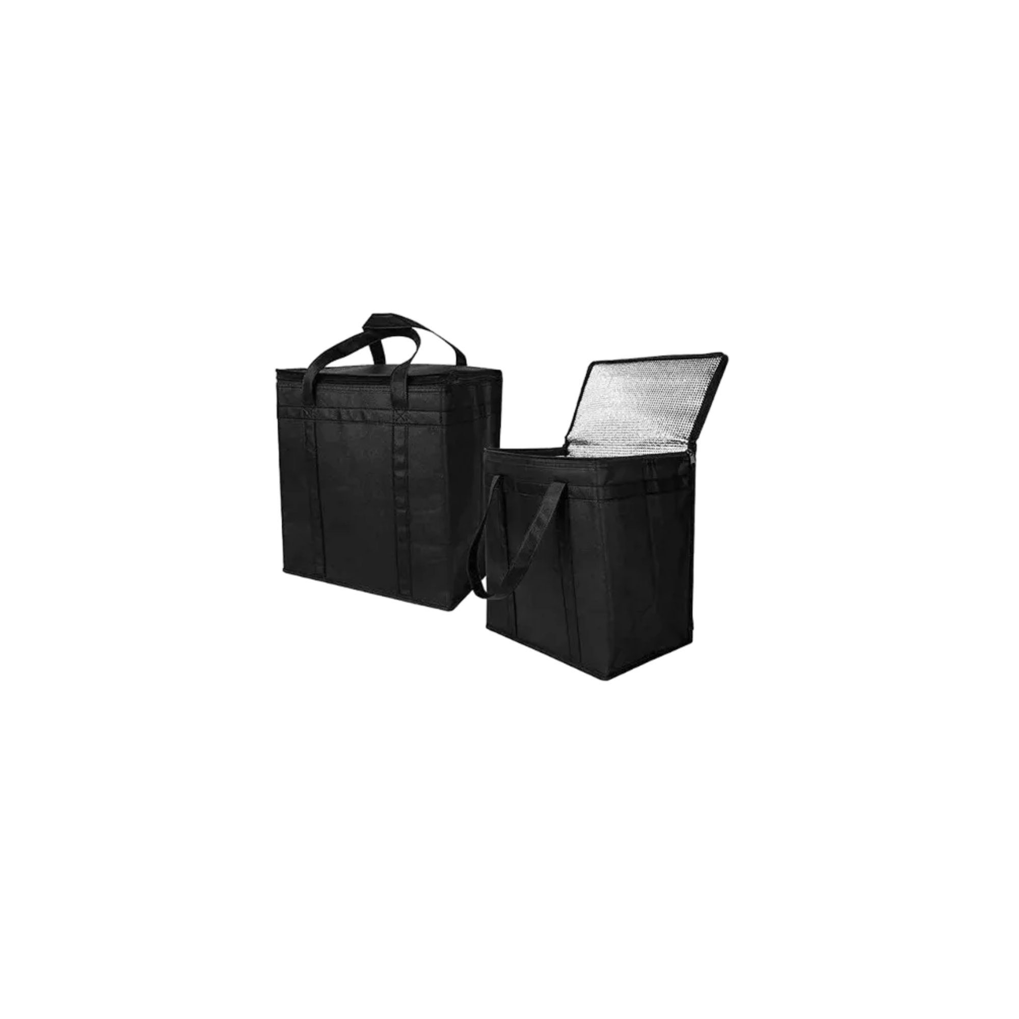 Bolsas Aislantes y Reutilizables para Compras Belug Negras 2 Piezas