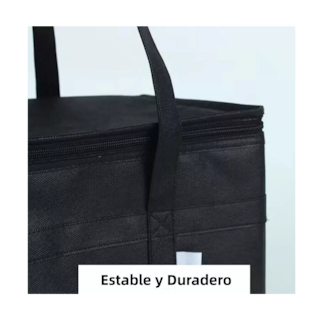 Foto 3 | Bolsas Aislantes y Reutilizables para Compras Belug Negras 2 Piezas