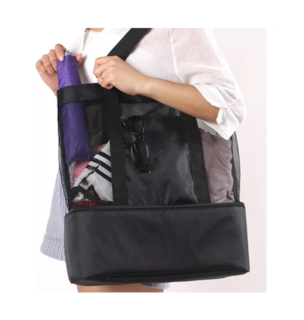 Foto 3 | Bolsa Malla Aislante Multifuncional Belug Negro con Transparente