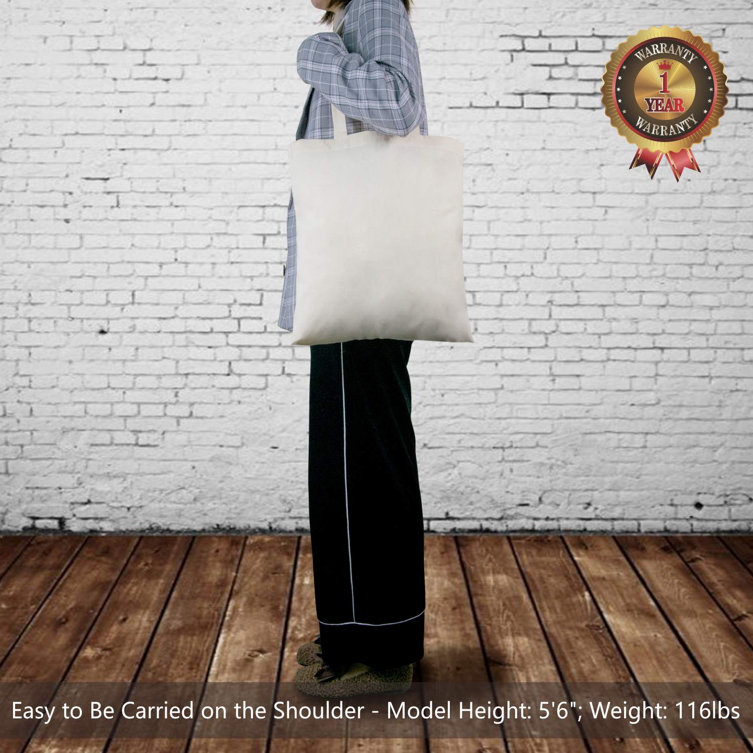 Foto 2 | Bolsa de Algodón TopDesign Paquete de 5 Unidades Económica y Reutilizable - Venta Internacional