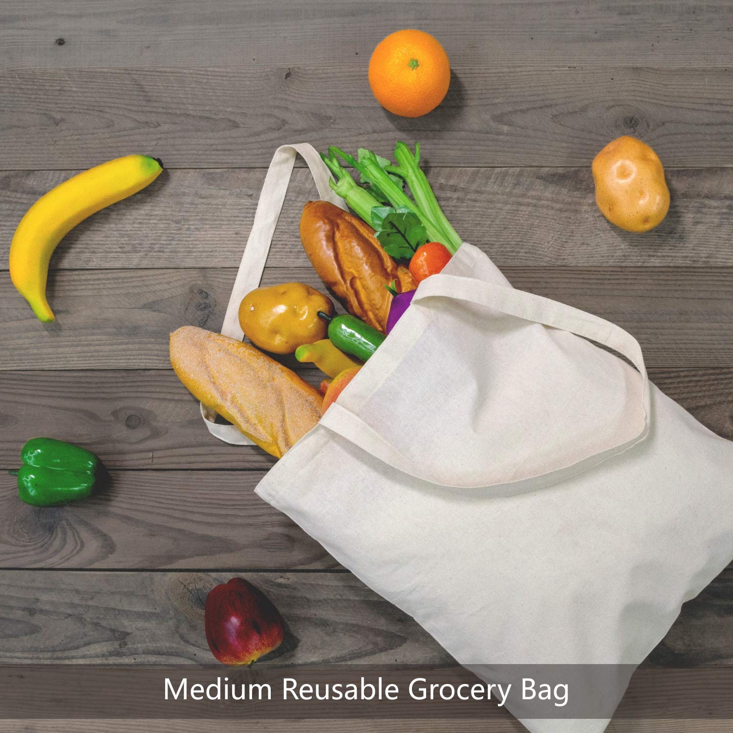 Foto 4 pulgar | Bolsa de Algodón TopDesign Paquete de 5 Unidades Económica y Reutilizable - Venta Internacional