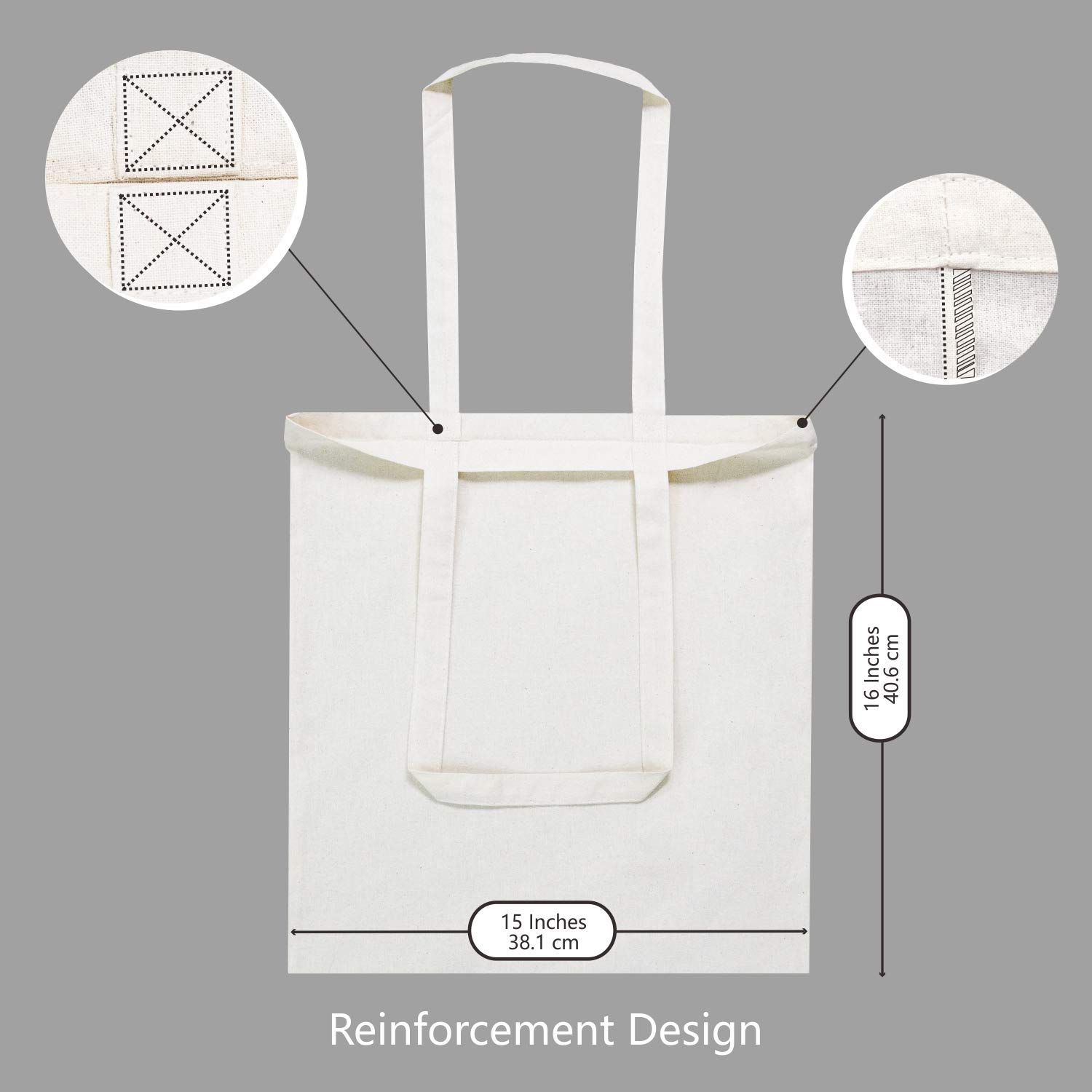 Foto 5 pulgar | Bolsa de Algodón TopDesign Paquete de 5 Unidades Económica y Reutilizable - Venta Internacional
