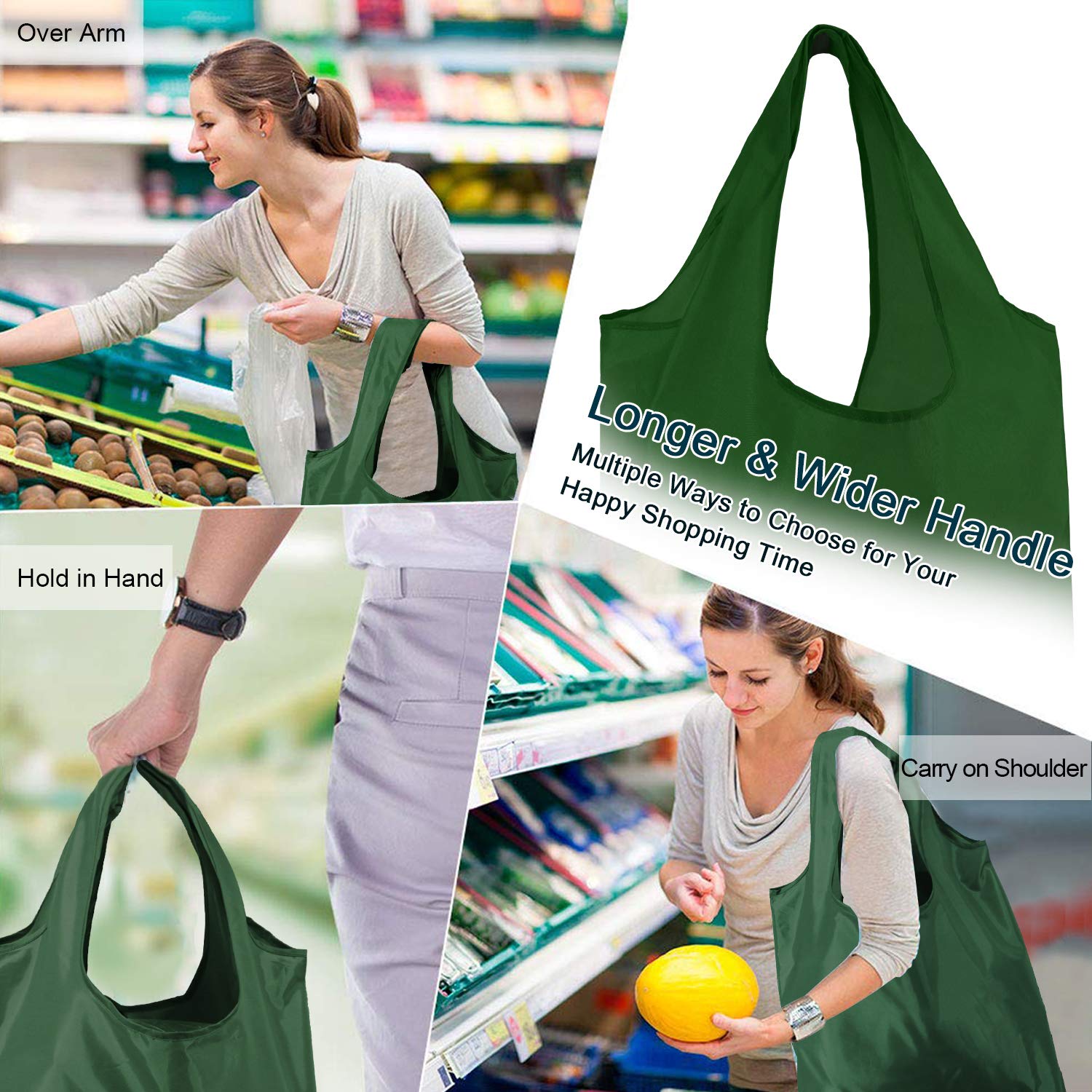 Foto 7 pulgar | Bolsas de Supermercado Reutilizables BeeGreen 10 Paquetes 50 l Tapa Grande de 23 kg - Venta Internacional