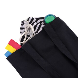 Foto 2 | Bolsas Tote Bag UndaMéxico Loneta Negra 1 Pieza