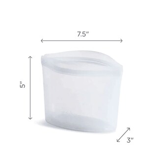 Foto 3 | Recipiente Reutilizable de Silicona Transparente Stasher para 2 Tazas