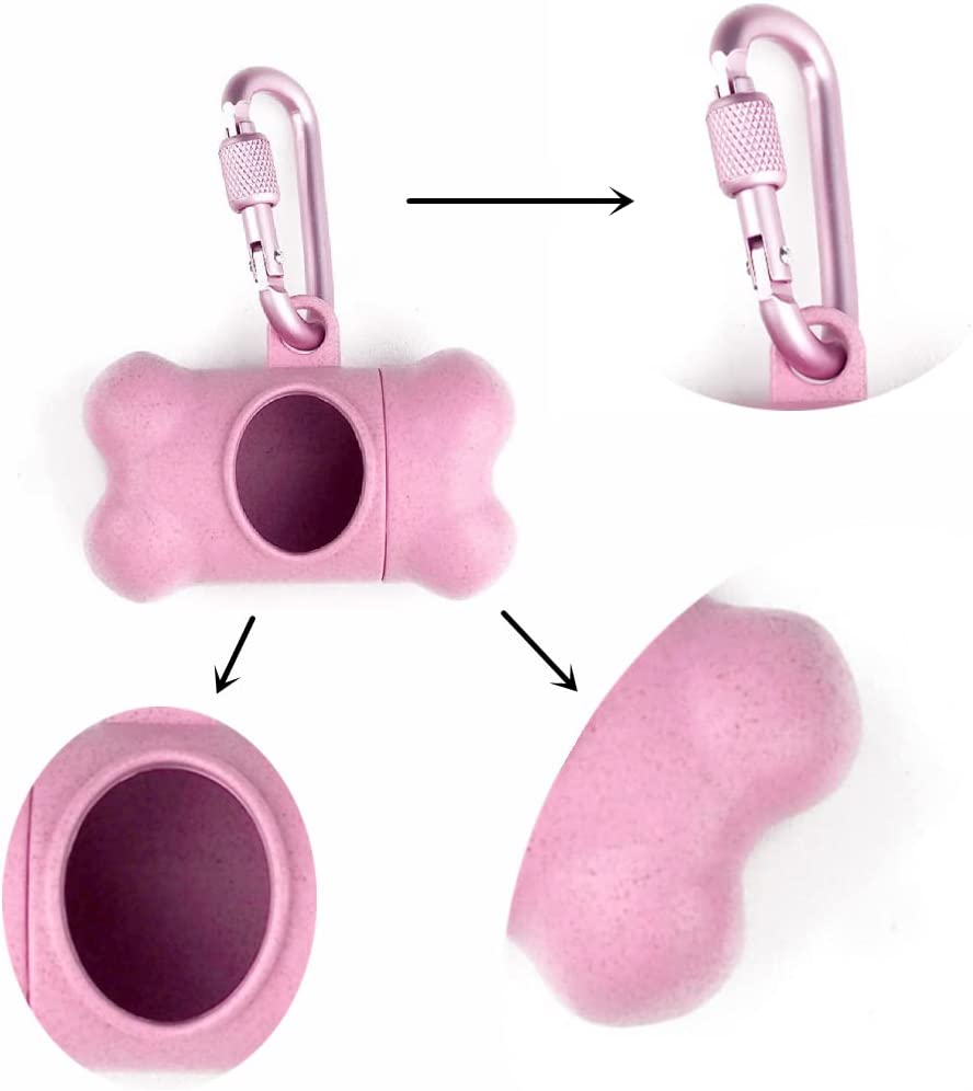 Foto 3 pulgar | Dispensador Portátil Con Soporte Para Excrementos De Perro Huoguo, Rosa - Venta Internacional.