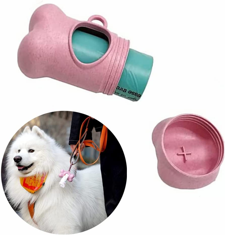 Foto 4 pulgar | Dispensador Portátil Con Soporte Para Excrementos De Perro Huoguo, Rosa - Venta Internacional.