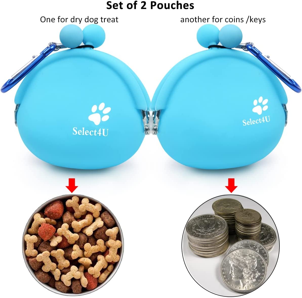Foto 4 pulgar | Bolsa De Golosinas Para Perros Huoguo, De Silicona, Reutilizable Y Duradera - Venta Internacional.