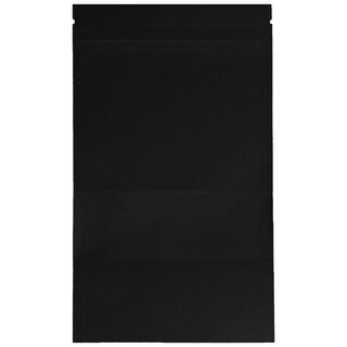 Foto 3 | Bolsa Kraft Negra Con Ziplock, Mxbpb-007, 1paq, 50pzs, 14x20cm, 250gr, Ventana Cuadrada , Negro Kraft, Stand Up Pouch