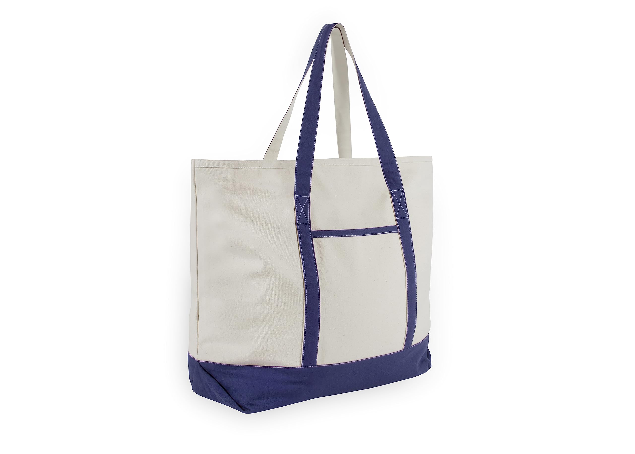 Foto 3 pulgar | Bolsa De Mano Organic Cotton Mart Extra Grande, 100% Algodón, Color Azul - Venta Internacional.