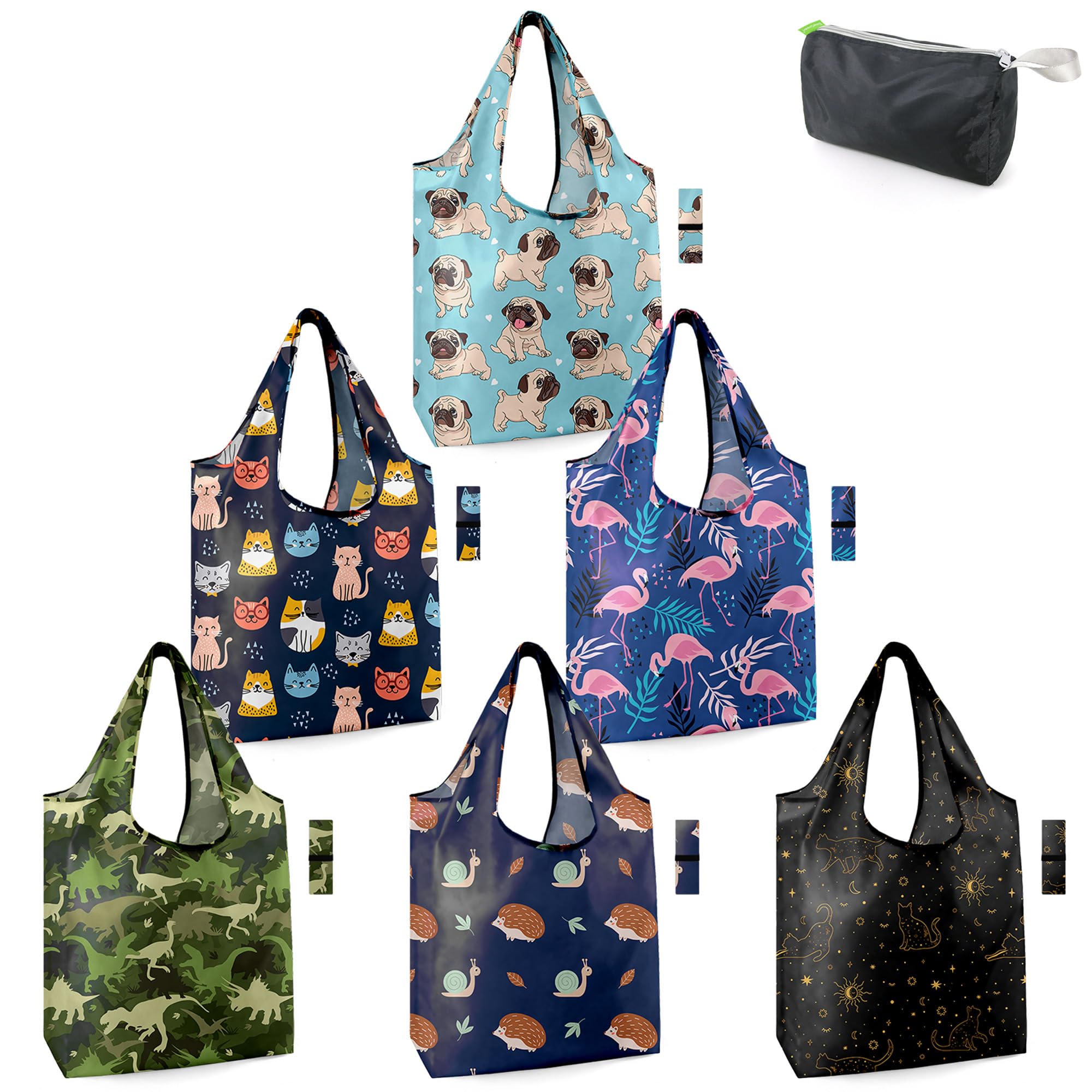 Foto 1 | Bolsas De Supermercado Reutilizables Beegreen Animals, Xl, 23 L - Venta Internacional.