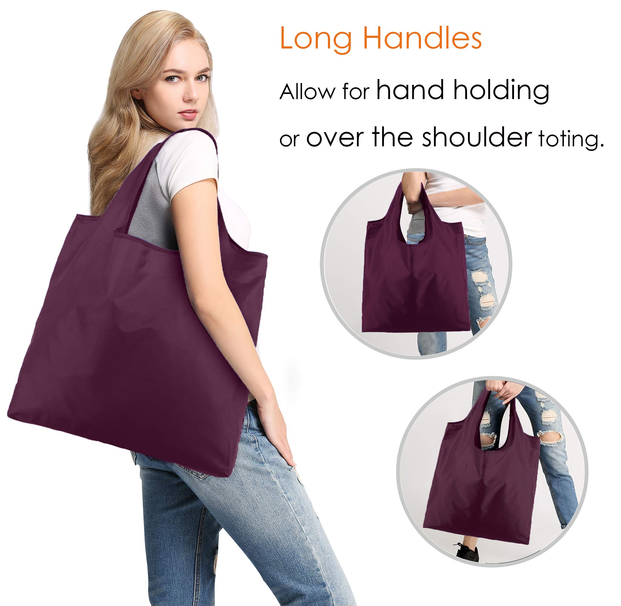 Foto 5 pulgar | Bolsas De Compras Reutilizables Beegreen Burgundy, Paquete De 10 Unidades, 23 Litros - Venta Internacional.