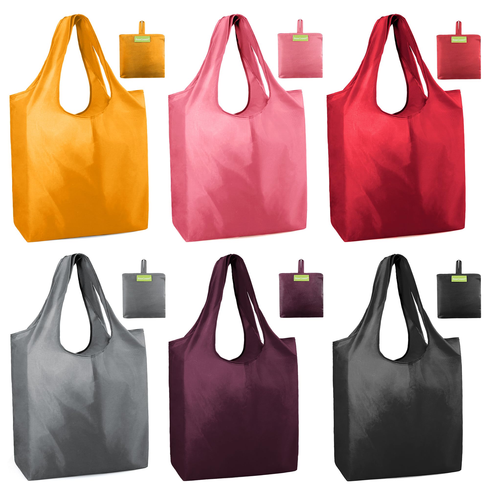 Foto 1 | Bolsas De Supermercado Reutilizables Beegreen Plegables Resistentes Al Agua - Venta Internacional.