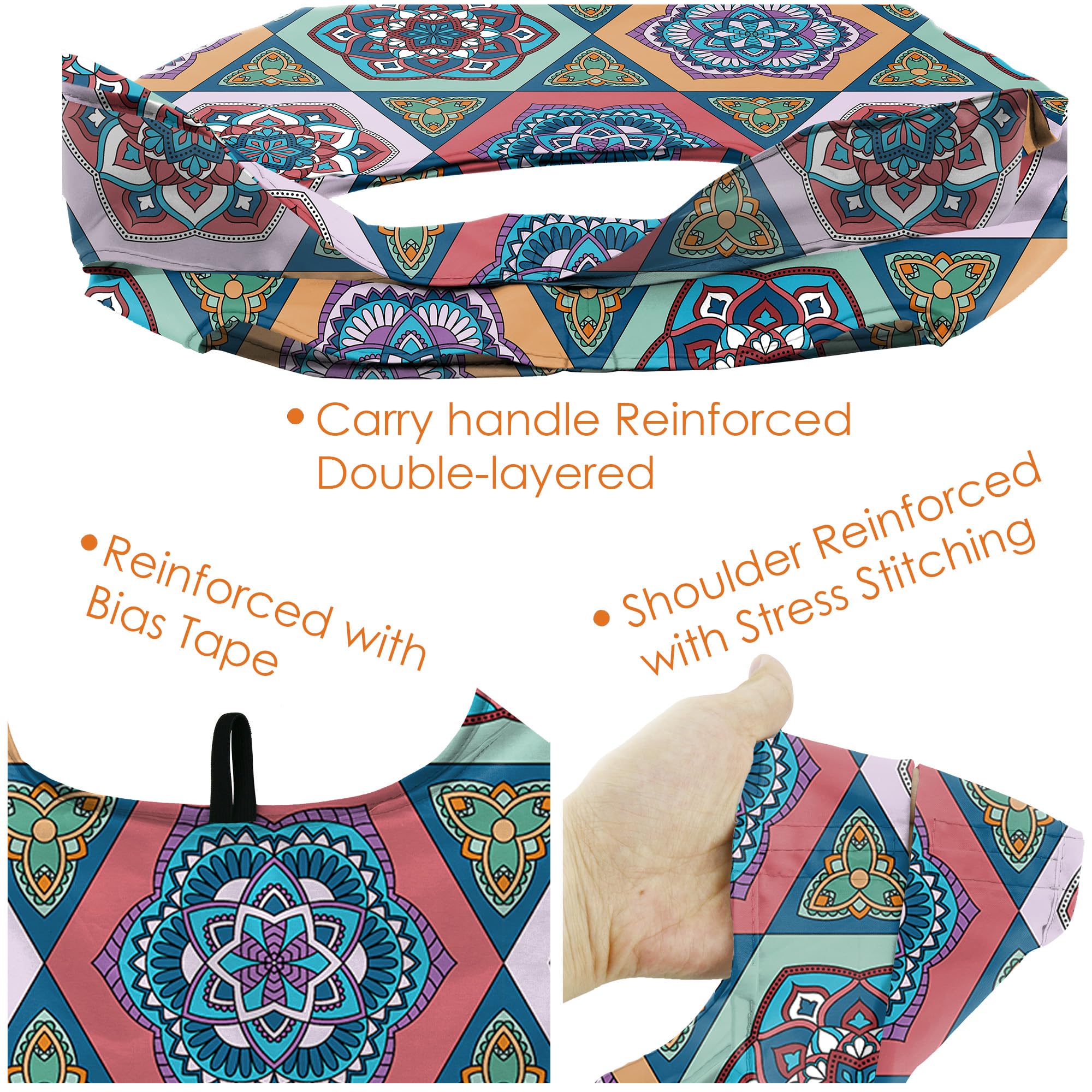 Foto 5 pulgar | Bolsas De Supermercado Reutilizables Beegreen Mandala Xl, 50 Kg, Paquete De 6 - Venta Internacional.