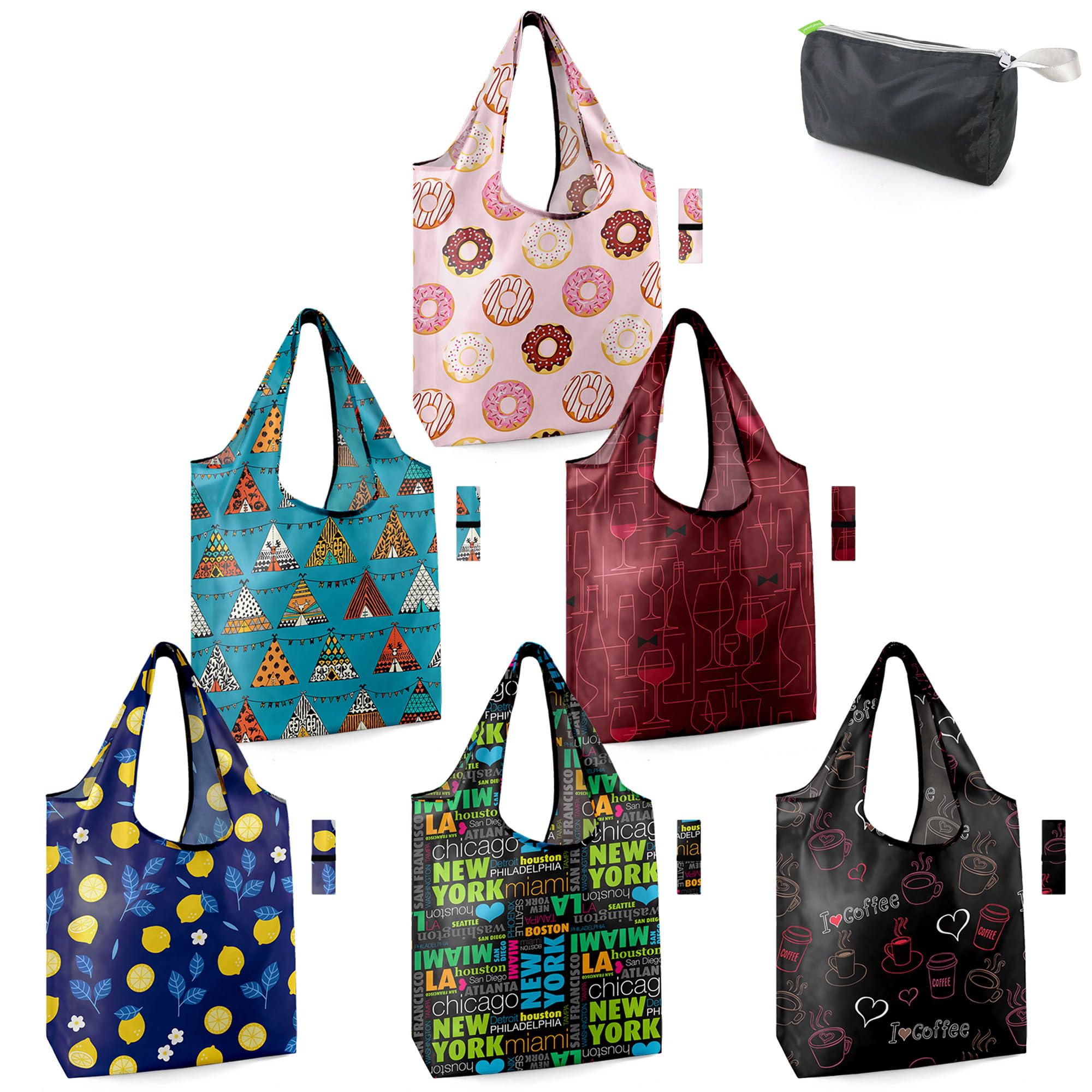 Bolsas De Supermercado Reutilizables Beegreen, Plegables, Paquete De 6, 23 Kg, 50 Litros - Venta Internacional.