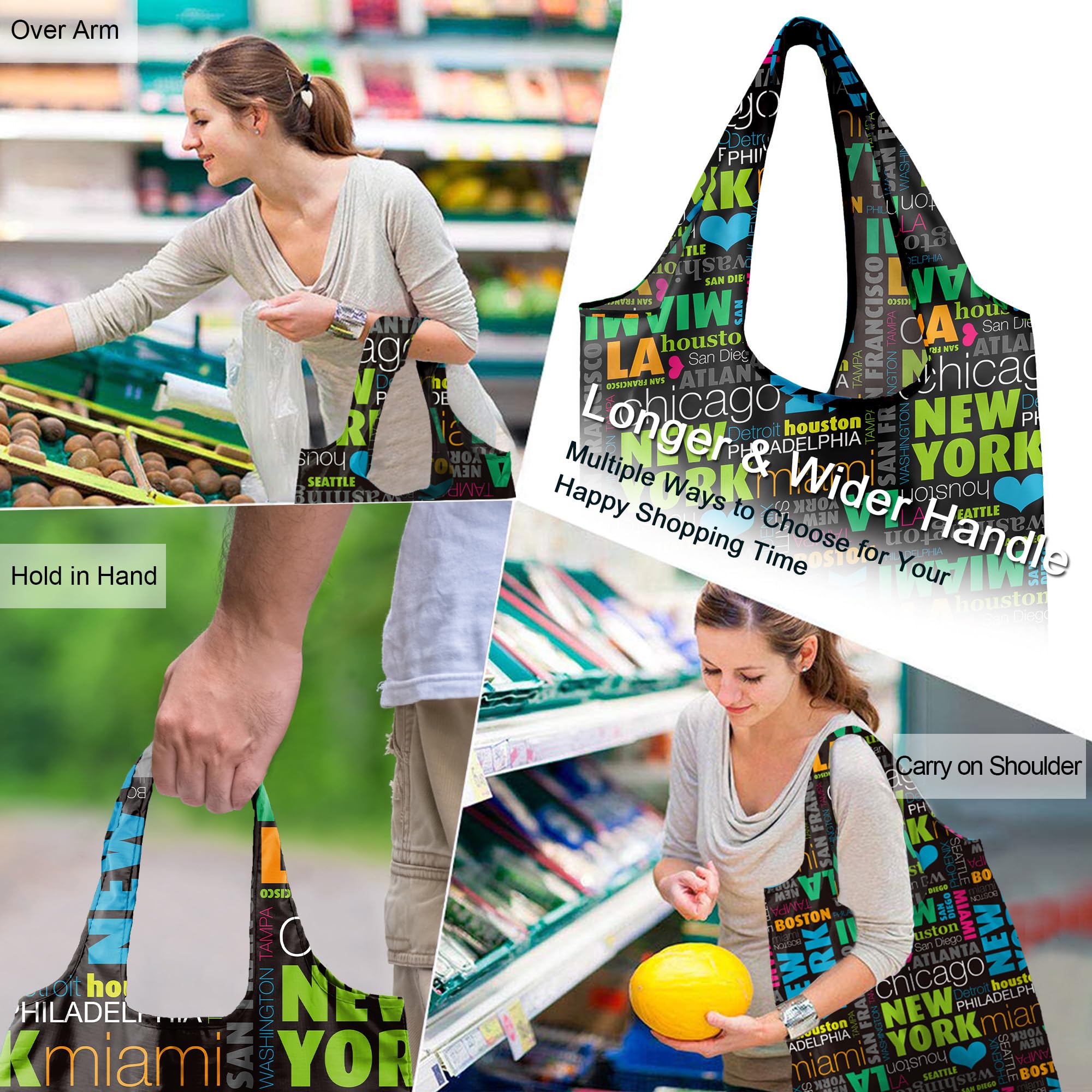 Foto 5 | Bolsas De Supermercado Reutilizables Beegreen, Plegables, Paquete De 6, 23 Kg, 50 Litros - Venta Internacional.