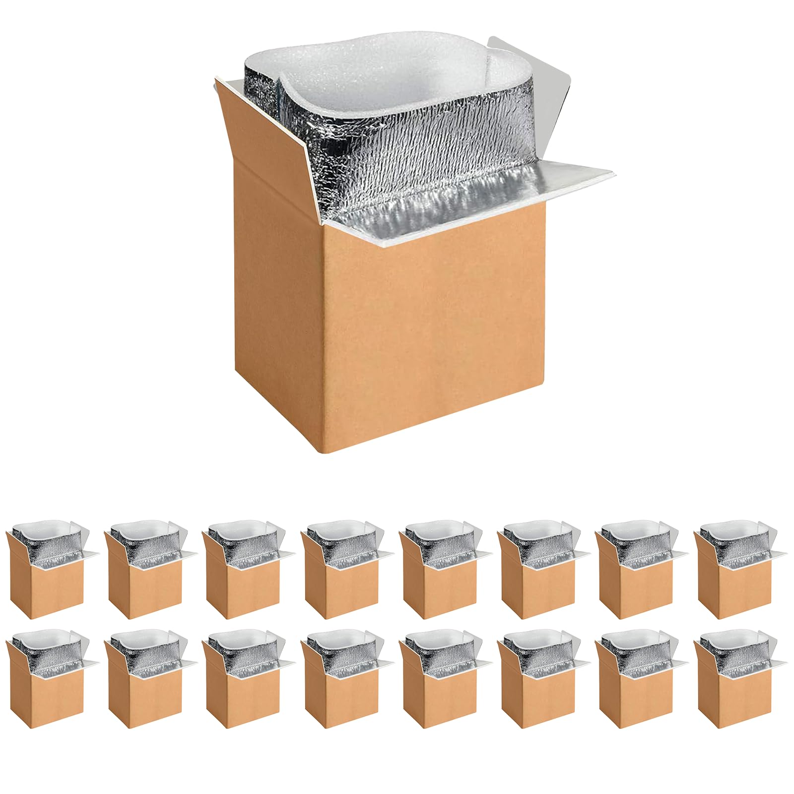 Foto 2 pulgar | Cajas De Envío Aislantes Simple Deluxe, Paquete De 16 Con Forro - Venta Internacional.