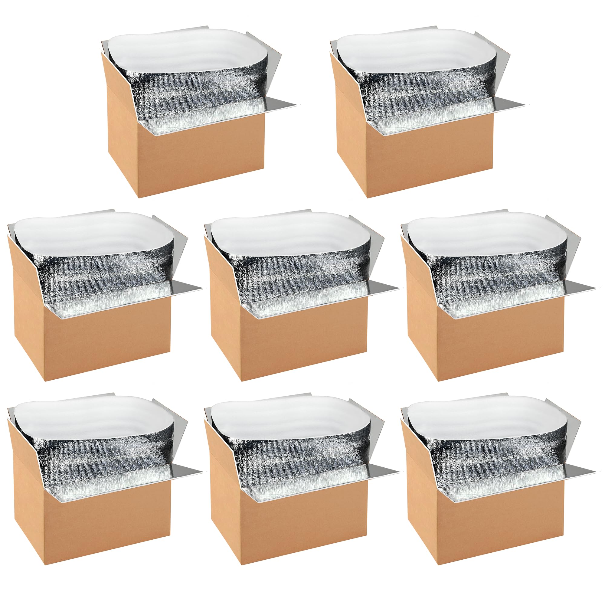 Foto 2 pulgar | Cajas De Envío Aislantes Simple Deluxe, Paquete De 8 Con Forro, 12 X 10 X 7 - Venta Internacional.