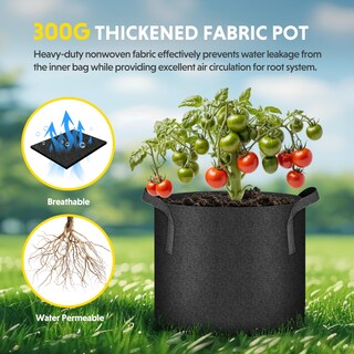 Foto 3 | Grow Bags Ipower, Paquete De 12 Unidades, 26,5 L, Tela No Tejida De Alta Resistencia - Venta Internacional.