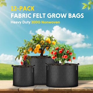 Foto 7 | Grow Bags Ipower, Paquete De 12 Unidades, 26,5 L, Tela No Tejida De Alta Resistencia - Venta Internacional.