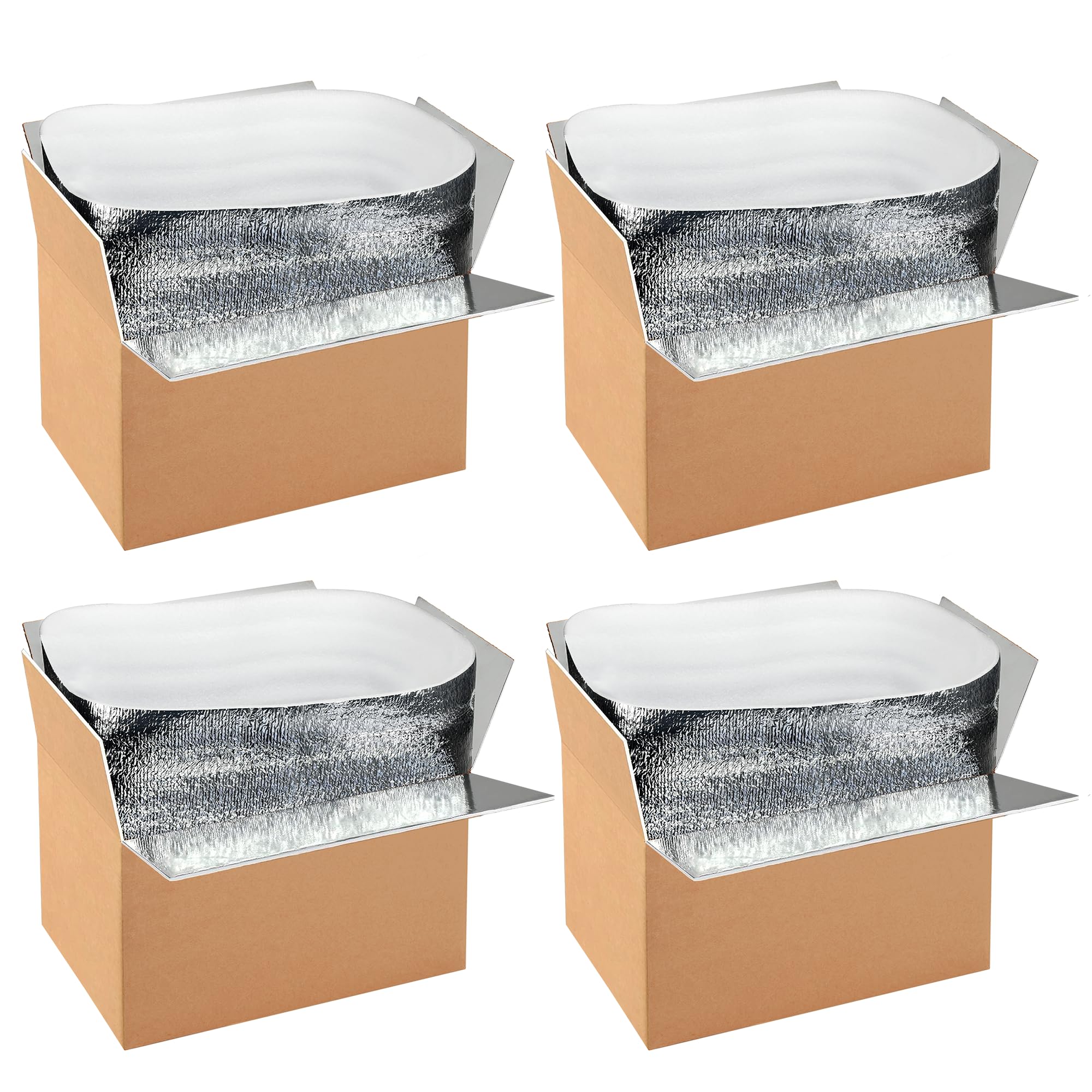 Foto 2 pulgar | Cajas De Envío Aislantes Simple Deluxe, Paquete De 4 Con Forro, 12 X 10 - Venta Internacional.