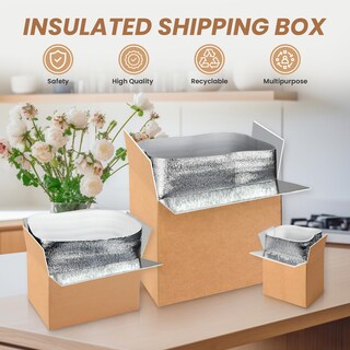 Foto 7 | Cajas De Envío Aislantes Simple Deluxe, Paquete De 4 Con Forro, 12 X 10 - Venta Internacional.