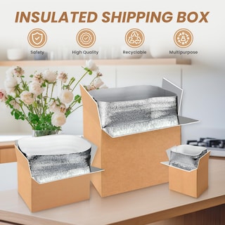 Foto 7 | Cajas De Envío Aislantes Simple Deluxe, Paquete De 2 Con Forro, 19 X 12 - Venta Internacional.