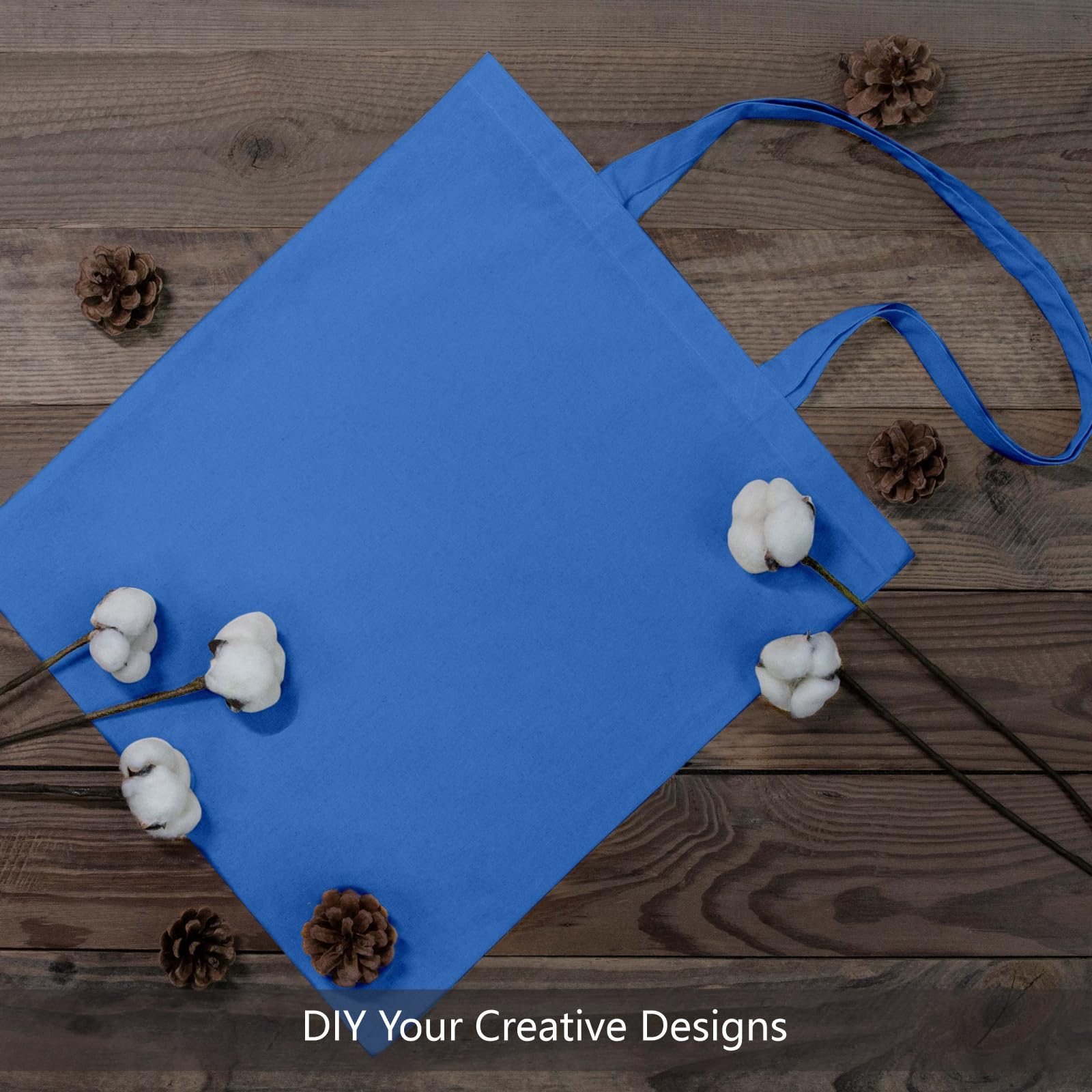 Foto 5 pulgar | Bolsa De Tela Topdesign De Algodón Azul Océano, 16 X 15 Cm, Paquete De 12 - Venta Internacional.