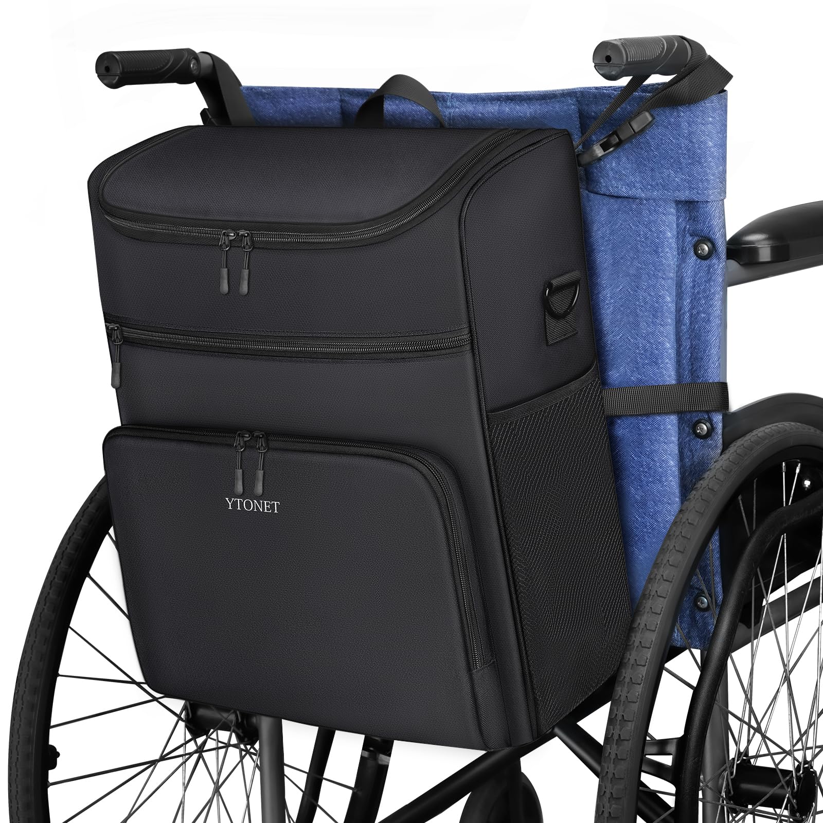 Foto 2 pulgar | Bolsa Para Silla De Ruedas Ytonet Wheelchair Storage 16l Impermeable Negra - Venta Internacional.