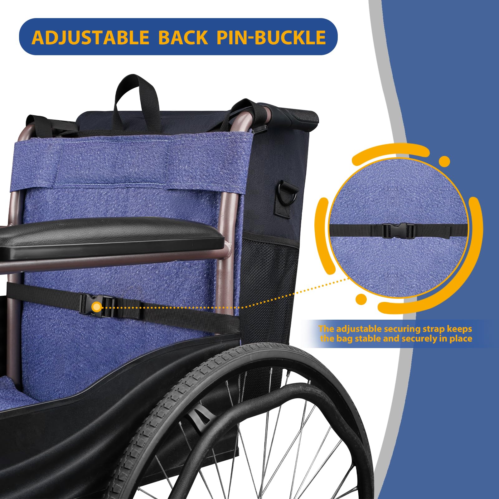 Foto 6 | Bolsa Para Silla De Ruedas Ytonet Wheelchair Storage 16l Impermeable Negra - Venta Internacional.