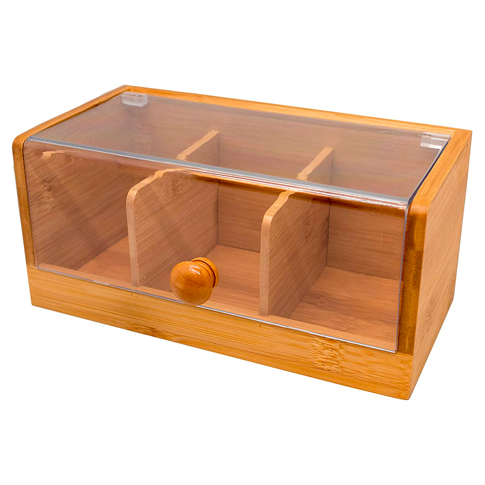 Caja de Bambú para Té  Vin Bouquet Fih677 Madera Beige