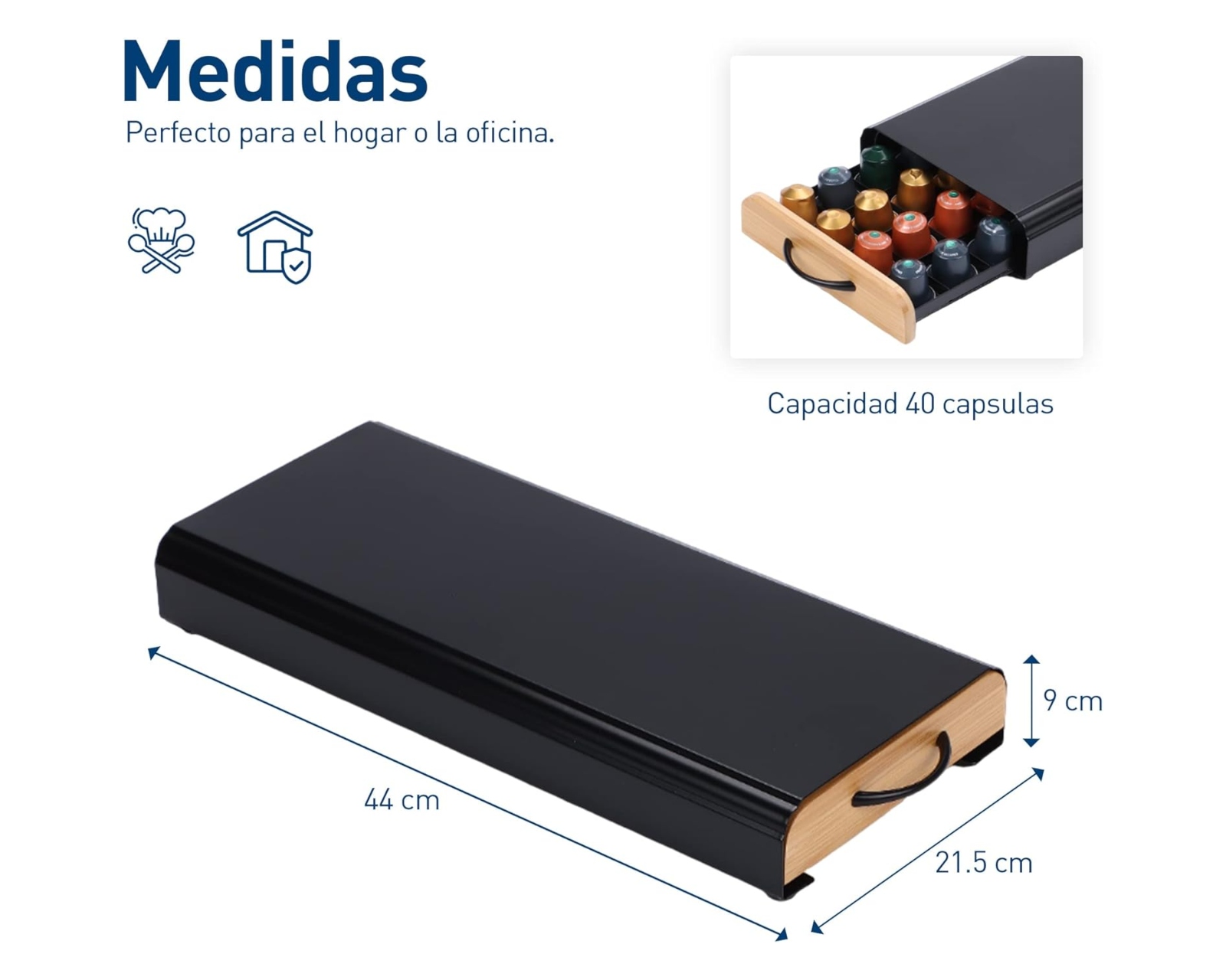 Foto 3 pulgar | Cajón Organizador para Capsulas de Café Bluelander