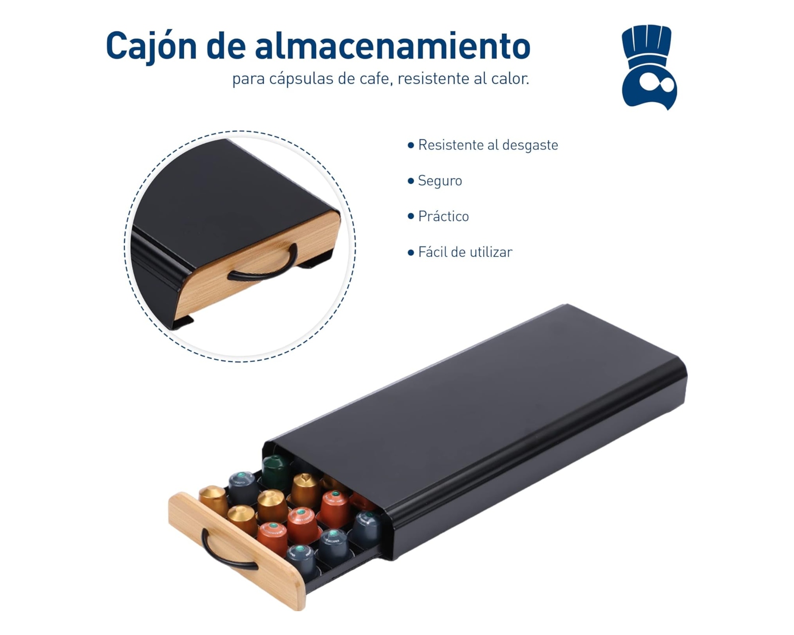 Foto 5 pulgar | Cajón Organizador para Capsulas de Café Bluelander