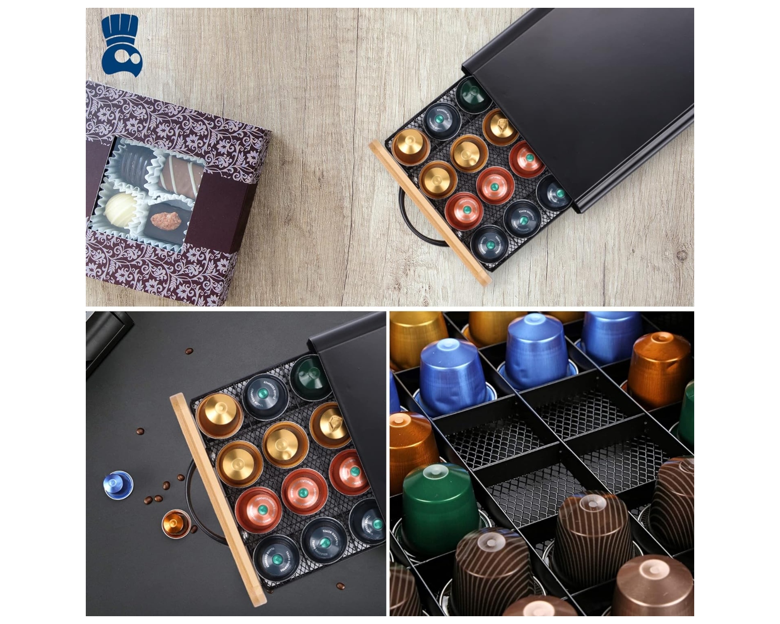 Foto 8 pulgar | Cajón Organizador para Capsulas de Café Bluelander