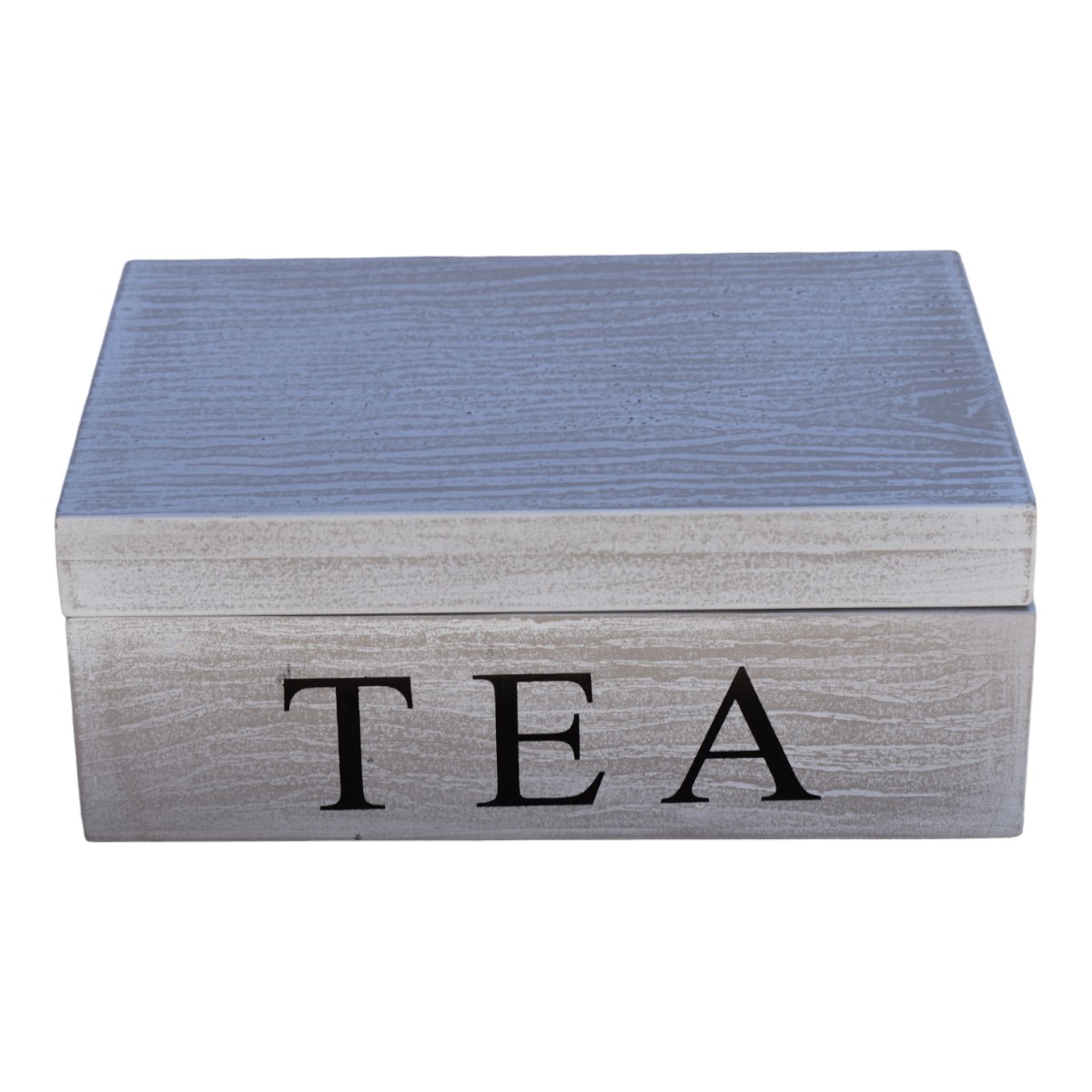 Foto 2 pulgar | Caja para Té Hogare Vintage Gris 6 Espacios