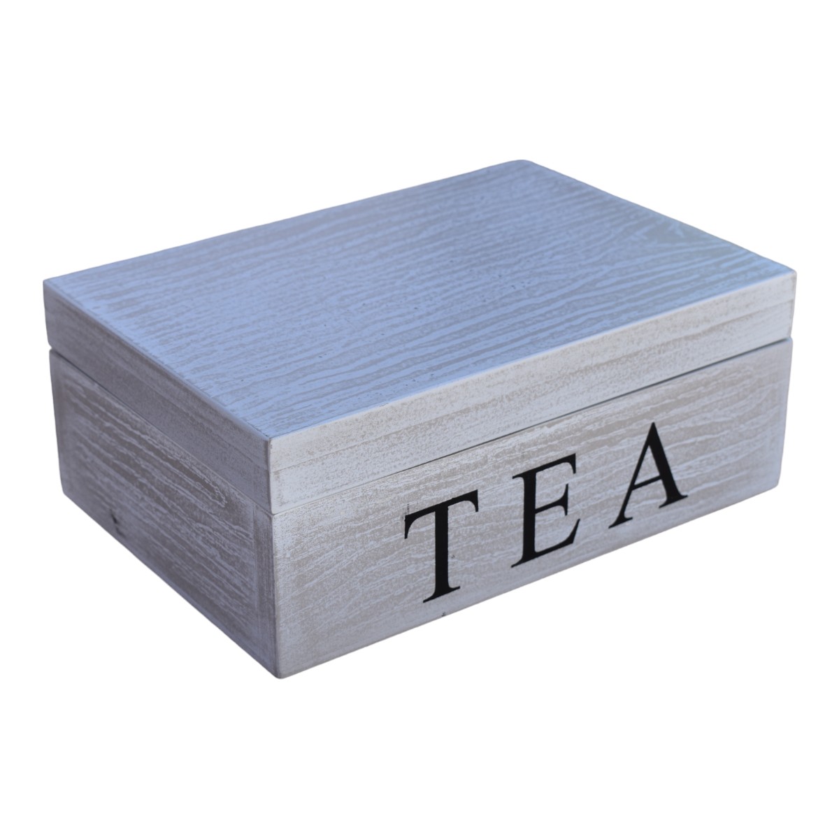 Foto 8 pulgar | Caja para Té Hogare Vintage Gris 6 Espacios