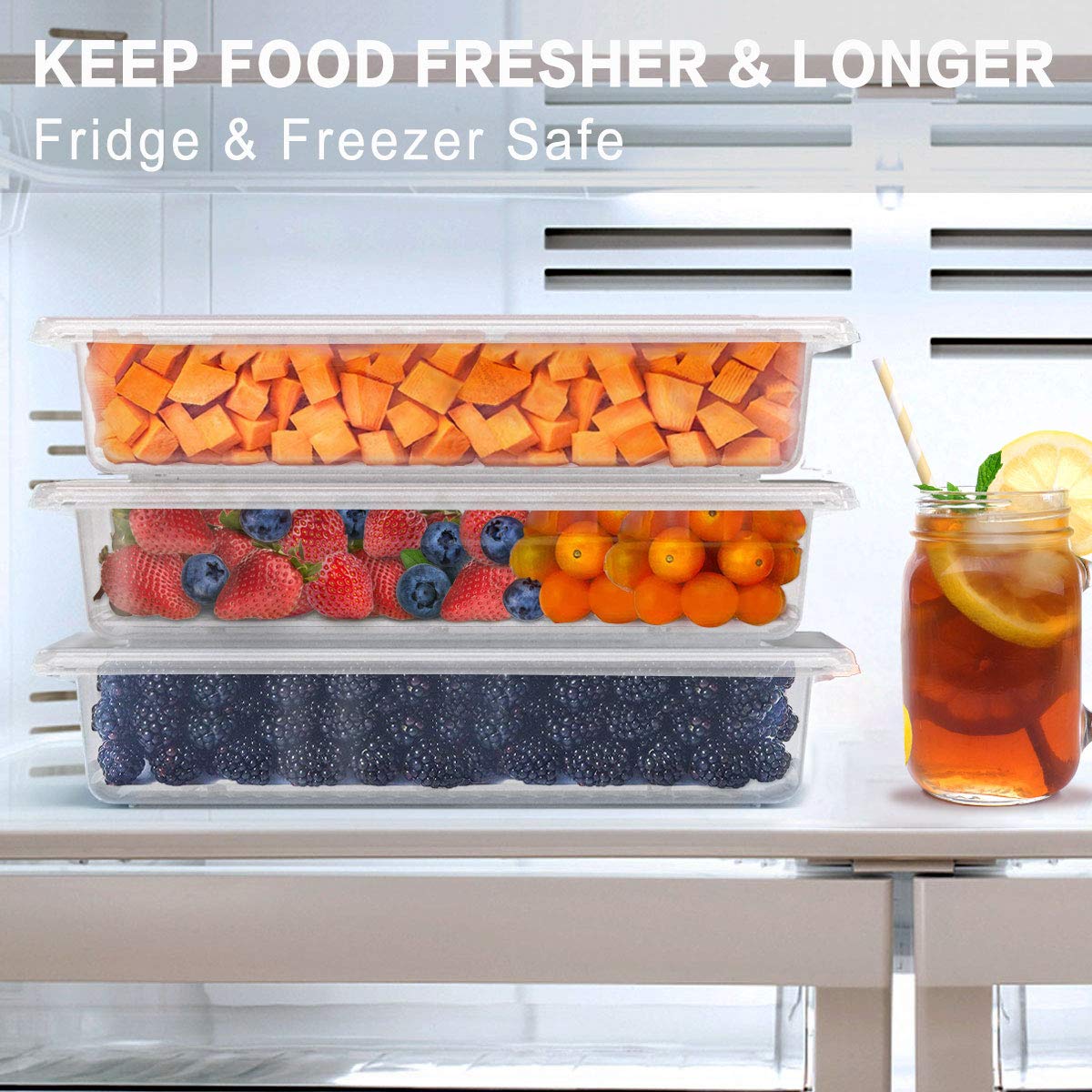 Foto 6 | Contenedores Para Refrigeradores Silivo, 2,5 L (paquete De 3) - Venta Internacional.